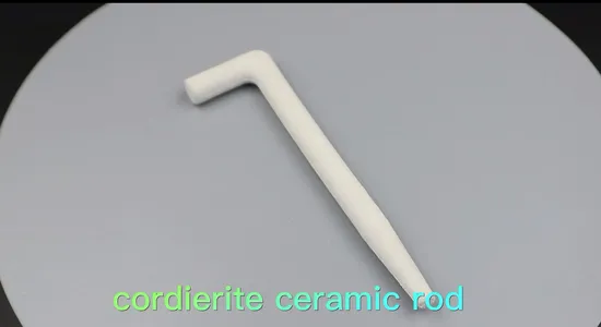 L Type High Temperature Ceramic Insulating Insulator Cordierite Mullite Ceramic Parts